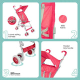 Moon Jet Ultra Light Buggy Stroller - Pink