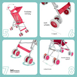 Moon Jet Ultra Light Buggy Stroller - Pink