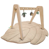 Moon Natures Nook Maple Leaf Shaped Baby Playmat - Beige