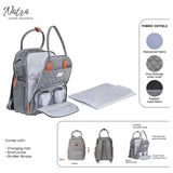 Moon Nutra Diaper Backpack - Grey
