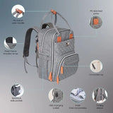 Moon Nutra Diaper Backpack - Grey