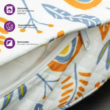 Moon Portable Nursing Breast Feeding Baby Support Pillow With Zippered Cover - Rainbow