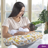 Moon Portable Nursing Breast Feeding Baby Support Pillow With Zippered Cover - Rainbow