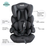 Moon Tolo Baby/Kids Car Seat - Ash Grey