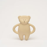 Moonie Natural Rubber Teether Bear - Sand