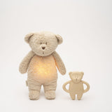 Moonie Natural Rubber Teether Bear - Sand