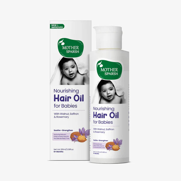 Mother Sparsh Baby Hair Oil - 100ml - Laadlee