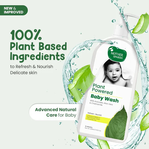 Mother Sparsh Plant Powered Baby Wash - 400ml