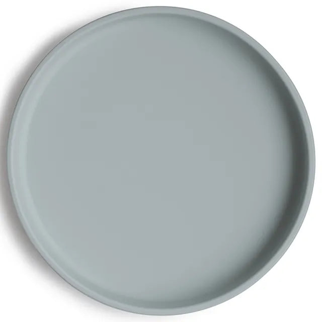 Mushie Classic Silicone Suction Plate Stone - Laadlee