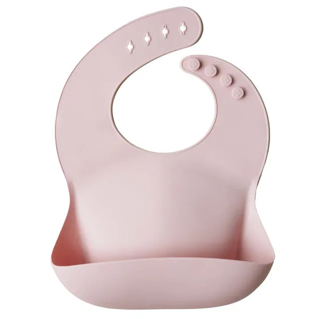 Mushie Silicone Bib Blush - Laadlee