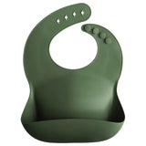 Mushie Silicone Bib Forest Green - Laadlee