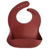 Mushie Silicone Bib Raw Sienna - Laadlee
