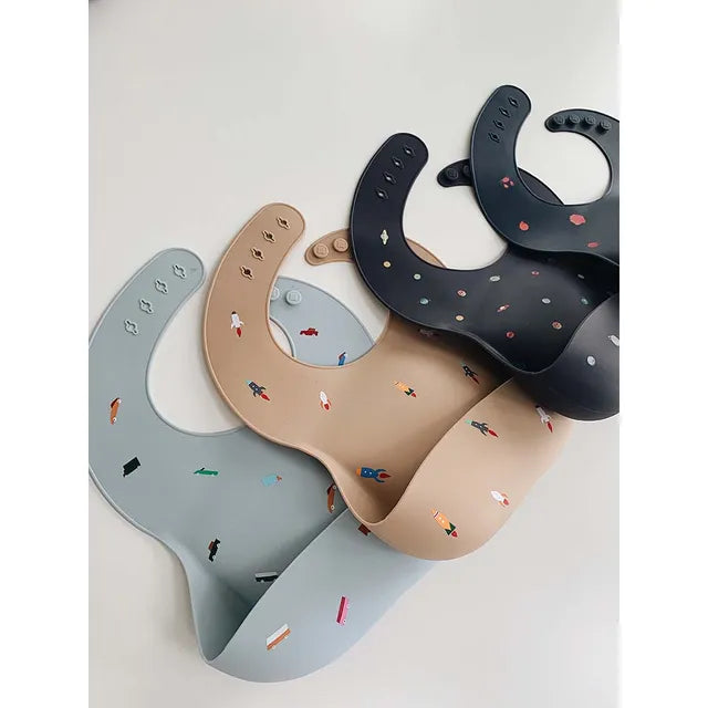 Mushie Silicone Bib Seagull Cadet - Laadlee