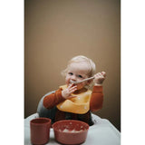 Mushie Silicone Bib Seagull Cadet - Laadlee