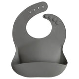 Mushie Silicone Bib Silver Sage - Laadlee