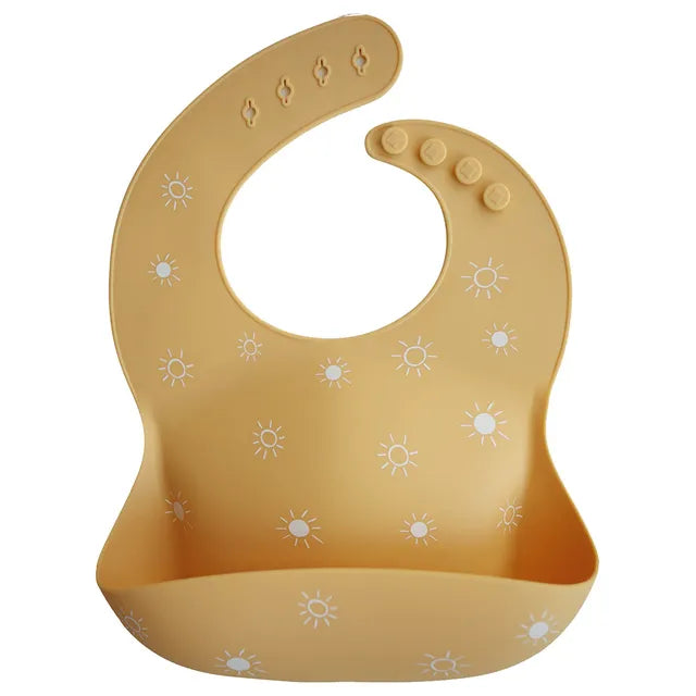 Mushie Silicone Bib Sun Orange - Laadlee