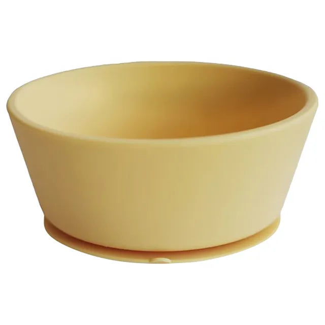 Mushie Silicone Bowl Pale Daffodil - Laadlee