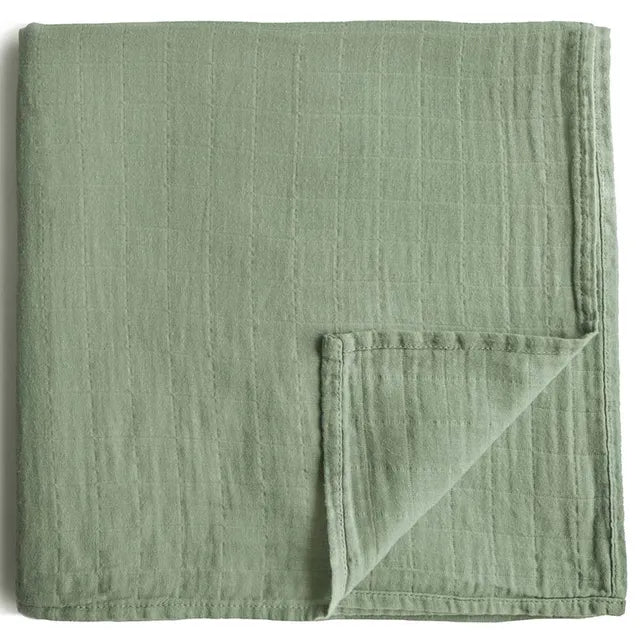 Mushie Swaddle Sage - Laadlee
