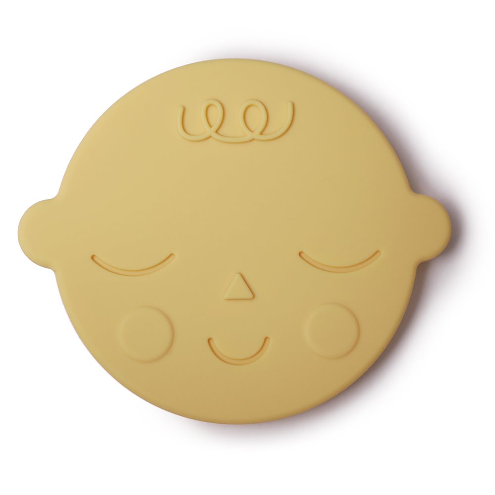 Mushie Teether Face Banana Cream - Laadlee