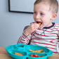 Marcus & Marcus - Silicone Yummy Dips Suction Divided Plate - Ollie - Laadlee