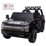 MYTS 12V Chevrolet Silverado Electric Rideon w/ Two Seats - Black
