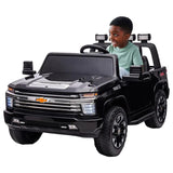 MYTS 12V Chevrolet Silverado Electric Rideon w/ Two Seats - Black