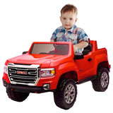 MYTS 12V GMC Licensed Rideon Canyon AT4 Truck - Red