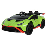 MYTS 12V Lamborghini Licensed Huracan STO Kids Rideon Car - Green