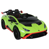 MYTS 12V Lamborghini Licensed Huracan STO Kids Rideon Car - Green