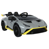 MYTS 12V Lamborghini Licensed Huracan STO Kids Rideon Car - Grey