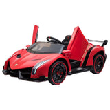 MYTS 12V Lamborghini Veneno 2 Seater Ride On Car - Red