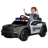 MYTS 12V Police Dodge Kids Rideon Car - Black