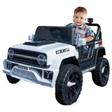 MYTS 12V Spacious Electric Rideon Jeep - White