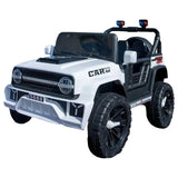 MYTS 12V Spacious Electric Rideon Jeep - White