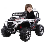 MYTS 12V Wrath Electric Kids Rideon Jeep - White