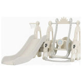 MYTS 2-In-1 Plastic Slides & Basketball Hoop