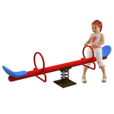 MYTS 2-Seatear Kids Metal Spring Garden See Saw