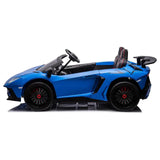 MYTS 24V Lamborghini 2 Seater Aventador Electric Car - Blue
