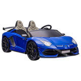 MYTS 24V Lamborghini 2 Seater Aventador Electric Car - Blue