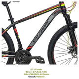 MYTS 27.5-inch Salzburg Racer Bicycle - Black/Yellow