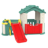 MYTS 3-In-1 Cottage Playhouse With Slide - Green