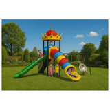 MYTS Active Kids Hub With 3 Swings & 2 Slides