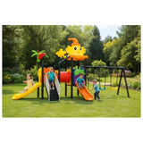 MYTS Kitty Premium Outdoor Play With 3 Swings & 3 Slides