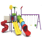 MYTS Adventure Playground With 3 Swings & 3 Slides