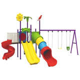 MYTS Adventure Playground With 3 Swings & 3 Slides
