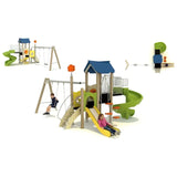 MYTS Adventure Sportive Playground With 2 Swings & 2 Slides