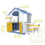 MYTS All-in-One Kids Playhouse With Sink, Table & Chair