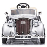 MYTS Authentic Vintage 24V Ride On Car - Silver