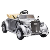 MYTS Authentic Vintage 24V Ride On Car - Silver