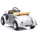 MYTS Authentic Vintage 24V Ride On Car - Silver